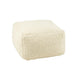 Poef Crème Wol Vierkant J-Line 60 cm-Poefs-J-Line