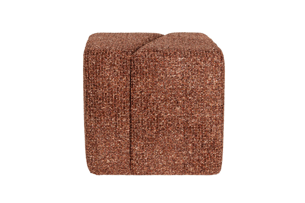 Poef Dance Polyester Terracotta – hoofdfoto