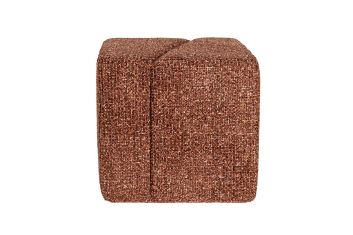 Poef Dance Polyester Terracotta – hoofdfoto