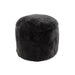 Poef Donkergrijs Textile Rond 57 cm-Poefen-J-Line