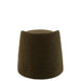 Poef Groen Bouclé Teddy Rond 40 cm-Poefen-J-Line