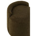 Poef Groen Bouclé Teddy Rond 40 cm-Poefs-J-Line