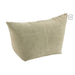 Poef Groen Leer en Katoen 45 cm-Poefs-J-Line