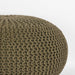 Poef Knitted - Army green - Katoen - L-Poefs-LABEL51