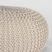 Poef Knitted - Naturel - Katoen - L-Poefs-LABEL51