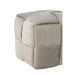 Poef Lichtgrijs Stof en Hout 42 cm-Poefs-J-Line