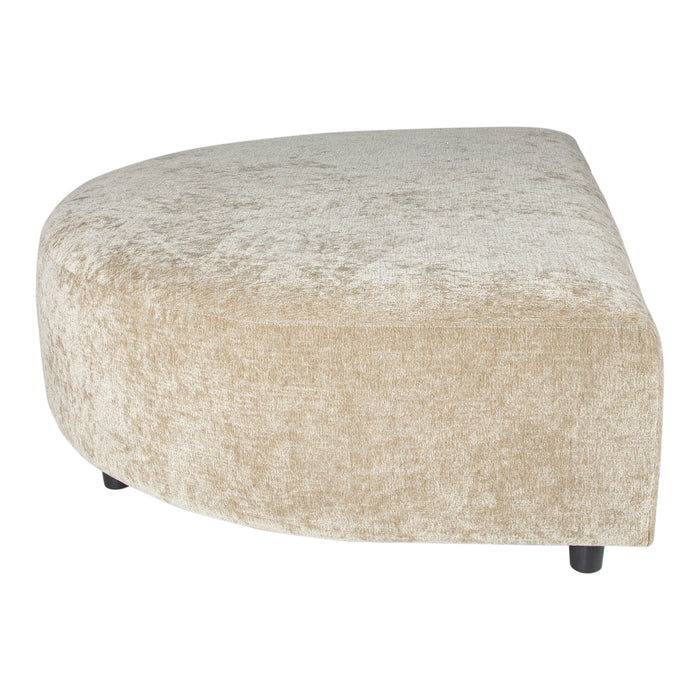 Poef Lujo Polyester Wit Crème-Poefs-PTMD