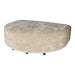 Poef Lujo Polyester Wit Crème-Poefs-PTMD