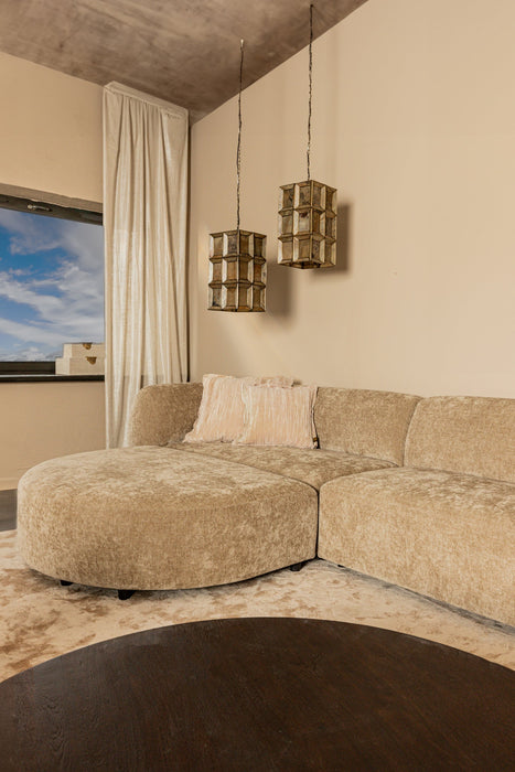 Poef Lujo Polyester Wit Longchair-Poefs-PTMD