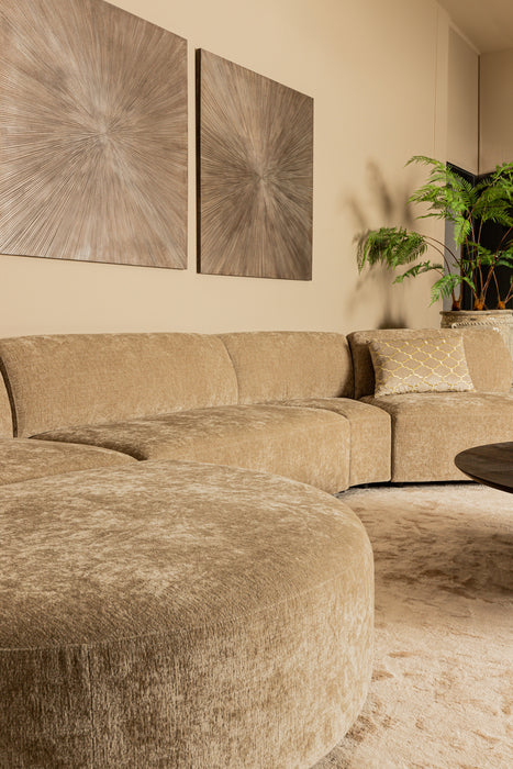 Poef Lujo Polyester Wit Longchair-Poefs-PTMD