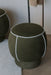 Poef Marina Polyester, Hout Groen Ø45x48 cm-Krukken-Creating Home