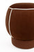 Poef Marina Polyester, Hout Rood Ø45x48 cm