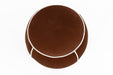 Poef Marina Polyester, Hout Rood Ø45x48 cm-Poefs-Creating Home