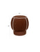 Poef Marina Polyester, Hout Rood Ø45x48 cm-Poefs-Creating Home