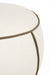 Poef Marina Polyester, Hout Wit Ø45x48 cm