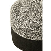 Poef Miami Strip Zwart Polyester 50 cm 50x50x35 cm-Poefs-J-Line