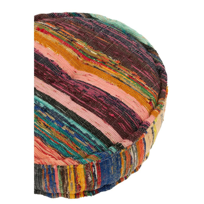Poef Mix Katoen Chindo Rond 55 cm-Poefs-J-Line
