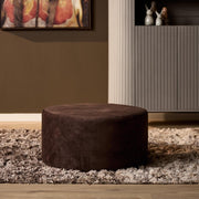 Poef MySofa Poef | Rond | 60 cm | Adore 108 | Bruin 60x60x32 cm-Poefs-Starfurn