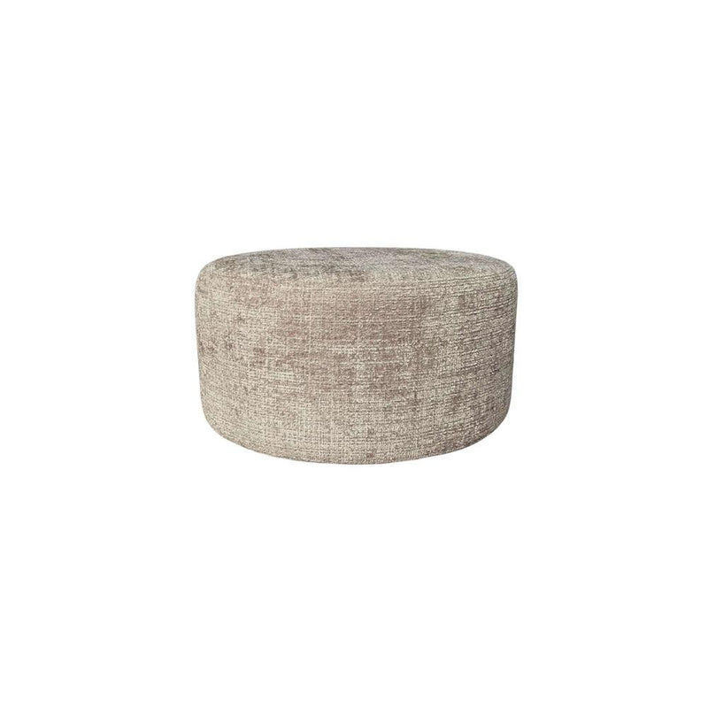 Poef MySofa Poef | Rond | 60 cm | Cremona 14 | Taupe 60x60x32 cm-Poefs-Starfurn