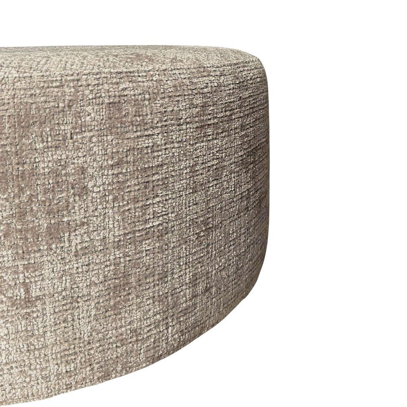 Poef MySofa Poef | Rond | 60 cm | Cremona 14 | Taupe 60x60x32 cm-Poefs-Starfurn
