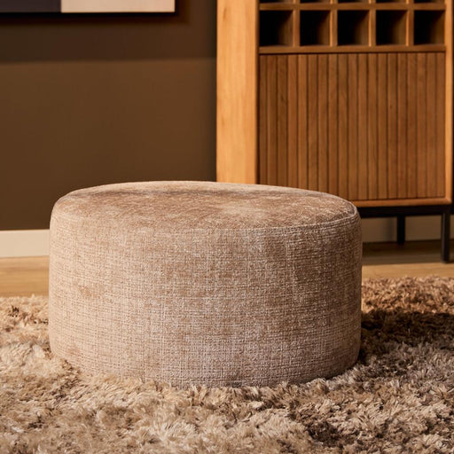 Poef MySofa Poef | Rond | 60 cm | Cremona 14 | Taupe 60x60x32 cm-Poefs-Starfurn