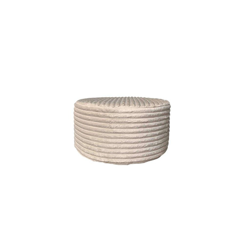 Poef MySofa Poef | Rond | 60 cm | Tilia 03 | Beige 60x60x32 cm-Poefs-Starfurn