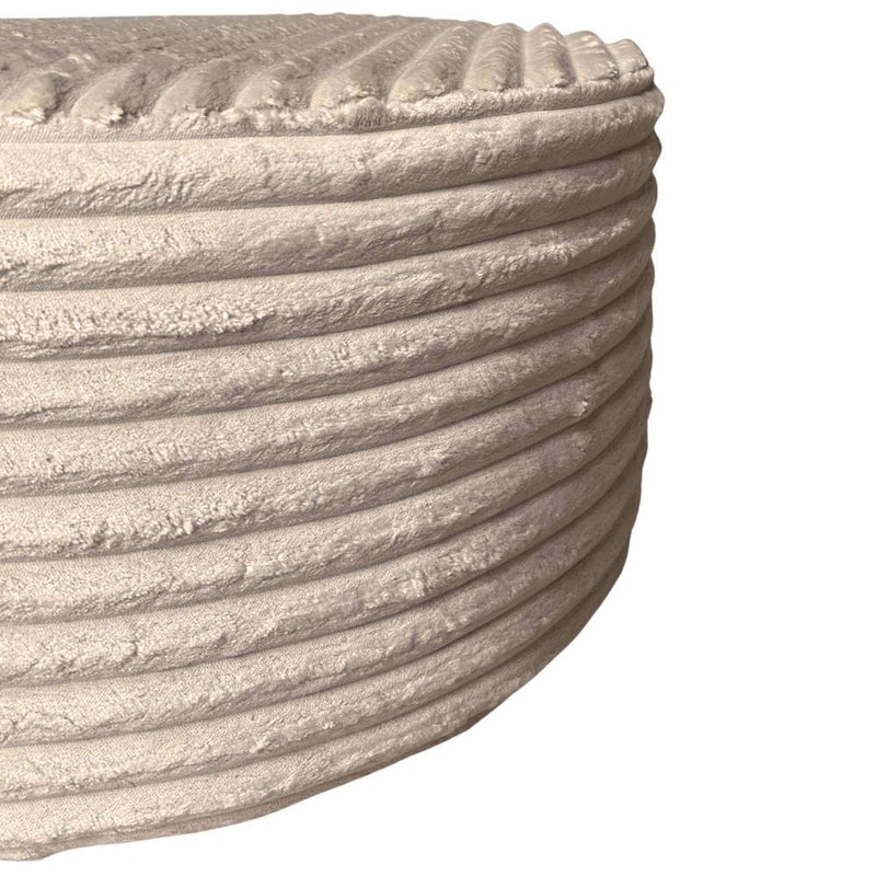 Poef MySofa Poef | Rond | 60 cm | Tilia 03 | Beige 60x60x32 cm-Poefs-Starfurn