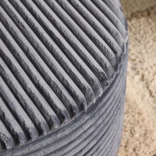 Poef MySofa Poef | Rond | 60 cm | Tilia 85 | Antraciet-Poefs-Starfurn