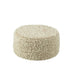 Poef Naturel Eucalyptus Bouclé Rond 60 cm-Poefen-J-Line