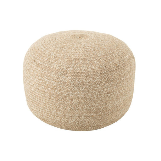Poef Naturel Polyester Miami 50 cm-Poefen-J-Line
