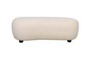 Poef Noxx Polyester, MDF Wit 120x46 cm-Fauteuils-Creating Home