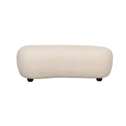 Poef Noxx Polyester, MDF Wit 120x46 cm-Fauteuils-Creating Home