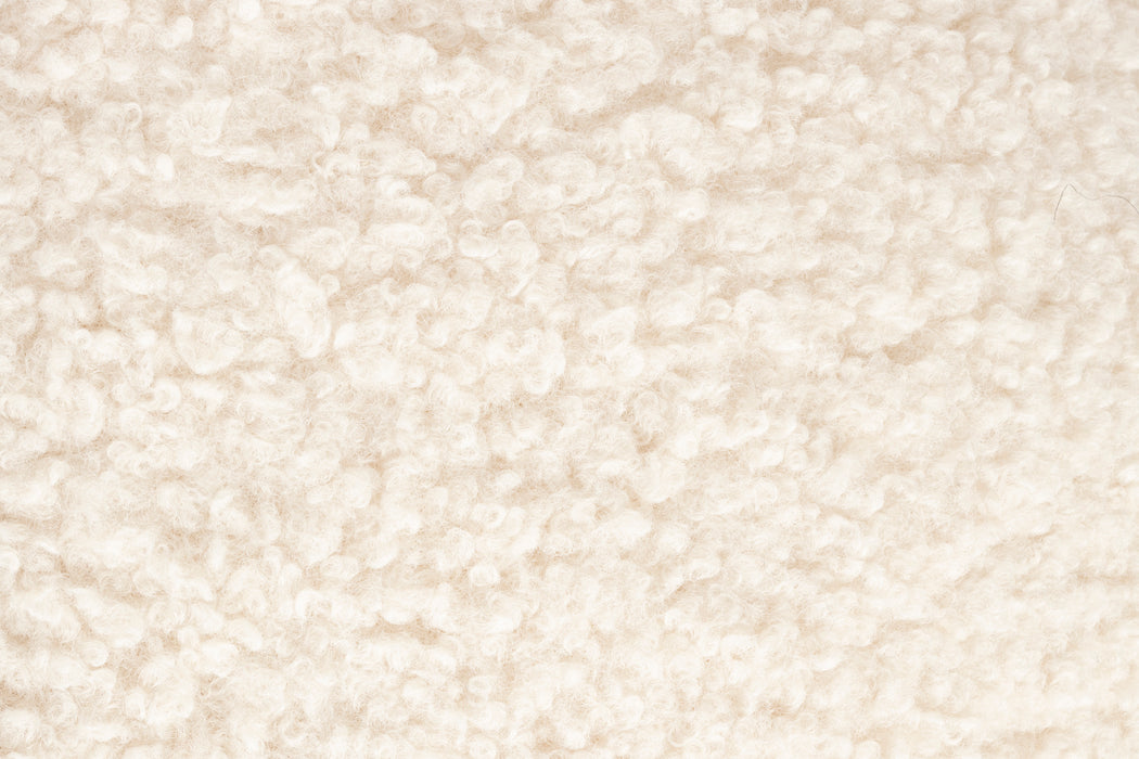 Poef Noxx Polyester, MDF Wit Ø42x46 cm-Krukken-Creating Home