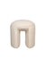 Poef Noxx Polyester, MDF Wit Ø42x46 cm-Krukken-Creating Home
