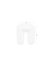 Poef Noxx Polyester, MDF Wit Ø42x46 cm-Krukken-Creating Home