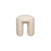Poef Noxx Polyester, MDF Wit Ø42x46 cm-Poefs-Creating Home