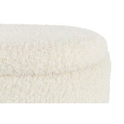 Poef Opslag Teddy Polyester Wit 40 cm 40x80x48 cm-Poefs-J-Line