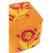 Poef Oranje Katoen Bloemen Vierkant 40 cm-Poefs-J-Line