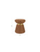 Poef Pin Metaal, Polyester, MDF Bruin Ø37x45 cm-Krukken-Creating Home