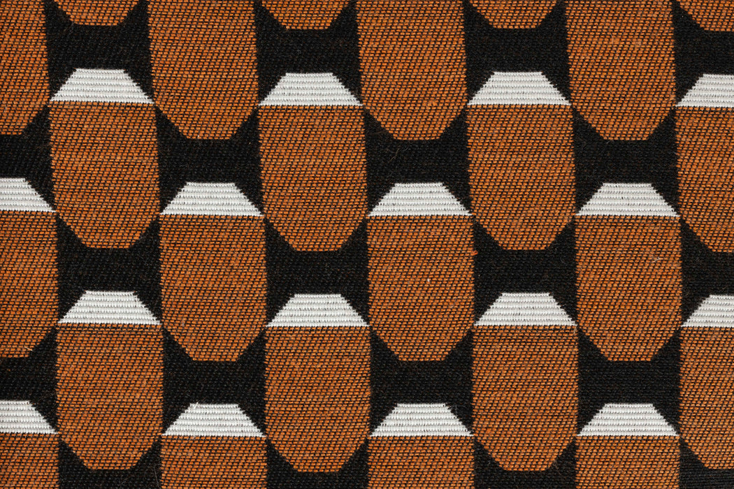 Poef Pin Metaal, Polyester, MDF Bruin Ø37x45 cm-Krukken-Creating Home