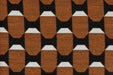 Poef Pin Metaal, Polyester, MDF Bruin Ø37x45 cm-Krukken-Creating Home