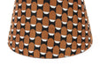 Poef Pin Metaal, Polyester, MDF Bruin Ø37x45 cm-Poefs-Creating Home