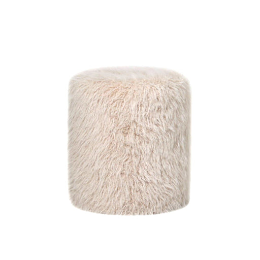 Poef Polyester Beige-Poefs-PTMD