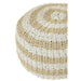 Poef Rond Wit Kunststof Geweven 50 cm-Poefs-J-Line