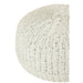 Poef Rond Wit Kunststof Geweven 50 cm - Uni-Poefen-J-Line