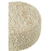 Poef Rond bouclé katoen/polyester camel/crème-Poefs-J-Line