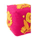 Poef Roze Katoen Bloemen Vierkant 40 cm-Poefs-J-Line