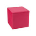 Poef Roze Velours Kubus J-Line 37 cm-Poefs-J-Line