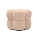 Poef Teddy Polyester Beige-Poefs-PTMD