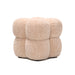 Poef Teddy Polyester Beige-Poefs-PTMD